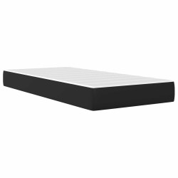 Cadre de lit avec matelas Noir 90 x 200 cm Simili cuir 627673627673