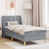 Cadre de lit avec matelas Gris clair 100 x 200 cm Polyester 627674627674