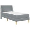 Cadre de lit avec matelas Gris clair 100 x 200 cm Polyester 627674627674