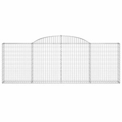 Paniers à gabions arqués 5 pcs 300x30x100/120 cm fer galvanisé 627675627675