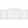 Paniers à gabions arqués 5 pcs 300x30x100/120 cm fer galvanisé 627675627675