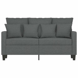 Canapé à 2 places Gris foncé 120 cm Tissu 627677627677