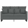 Canapé à 2 places Gris foncé 120 cm Tissu 627677627677