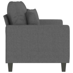 Canapé à 2 places Gris foncé 120 cm Tissu 627677627677