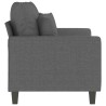 Canapé à 2 places Gris foncé 120 cm Tissu 627677627677