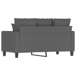 Canapé à 2 places Gris foncé 120 cm Tissu 627677627677