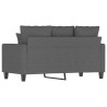Canapé à 2 places Gris foncé 120 cm Tissu 627677627677