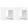 Support de Plante 2 pc Blanc 30 x 30 x 40 cm Bois d’ingénierie 627678627678