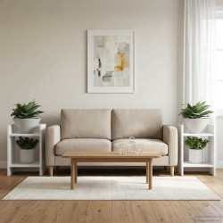 Support de Plante 2 pc Blanc 30 x 30 x 40 cm Bois d’ingénierie 627678627678