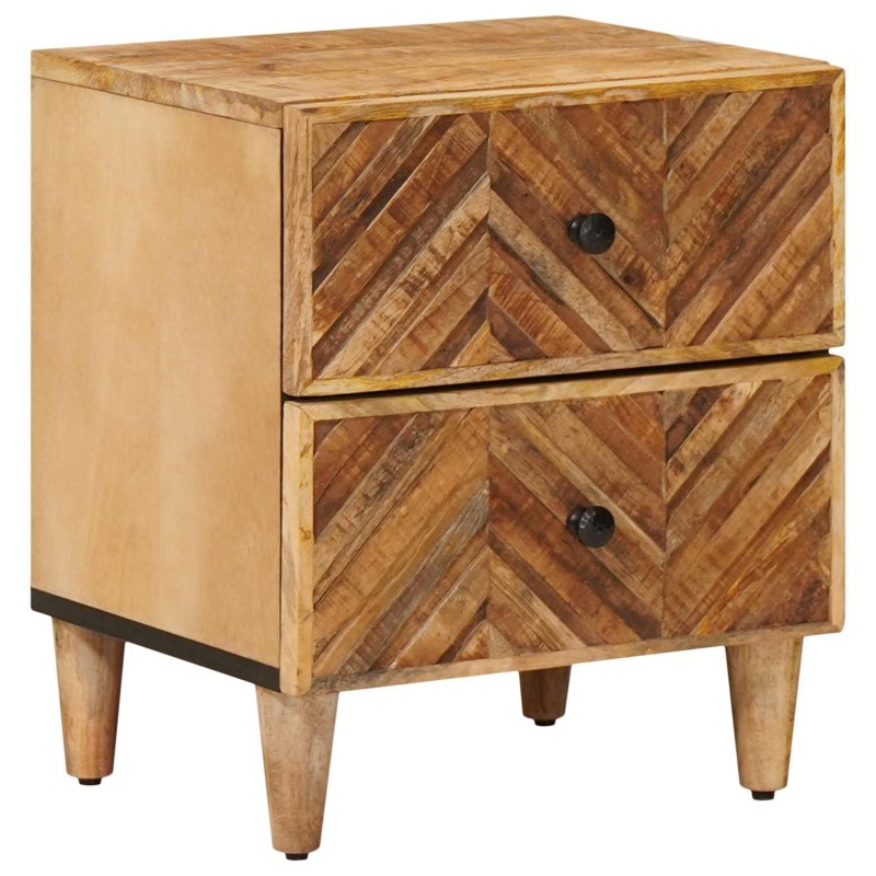 Table de chevet Marron 40 x 33,5 x 46 cm Bois de mangue massif 627679627679