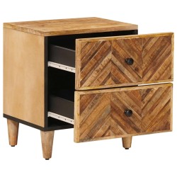 Table de chevet Marron 40 x 33,5 x 46 cm Bois de mangue massif 627679627679