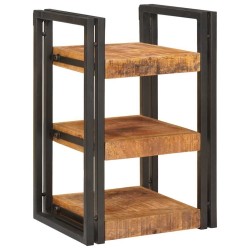 Table de chevet Marron et Noir Bois de mangue massif 627680627680