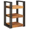 Table de chevet Marron et Noir Bois de mangue massif 627680627680