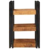 Table de chevet Marron et Noir Bois de mangue massif 627680627680
