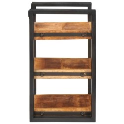 Table de chevet Marron et Noir Bois de mangue massif 627680627680