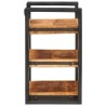 Table de chevet Marron et Noir Bois de mangue massif 627680627680