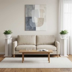 Support de Plante 2 pcs Blanc 25 x 25,5 x 60,5 cm 627682627682