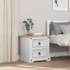 Table de chevet Corona Blanc 53 x 39 x 47 cm Pin massif 627695627695