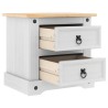 Table de chevet Corona Blanc 53 x 39 x 47 cm Pin massif 627695627695