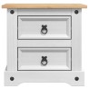 Table de chevet Corona Blanc 53 x 39 x 47 cm Pin massif 627695627695
