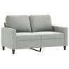 Canapé à 2 places Gris clair 120 cm Velours 627700627700