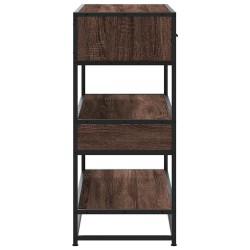 Table console chêne marron 90x35x80 cm bois d'ingénierie 627704627704