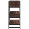 Table console chêne marron 90x35x80 cm bois d'ingénierie 627704627704