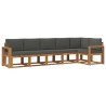 Ensemble de canapés d'extérieur 6 pcs Naturel et Anthracite 627708627708