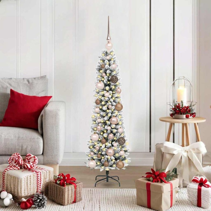 Sapin de Noël artificiel Blanc 120 cm PVC, métal et plastique 627715627715