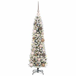 Sapin de Noël artificiel Blanc 120 cm PVC, métal et plastique 627715627715