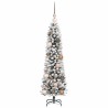 Sapin de Noël artificiel Blanc 120 cm PVC, métal et plastique 627715627715
