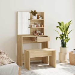 Ensemble de coiffeuse Chêne Sonoma 74,5x40x141 cm 627725627725