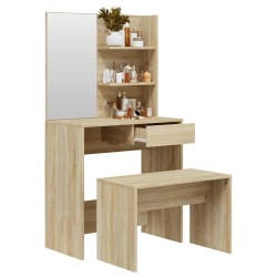 Ensemble de coiffeuse Chêne Sonoma 74,5x40x141 cm 627725627725