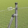 Clôture en fil soudé avec base en béton 50 x 1,5 m Argenté 627731627731