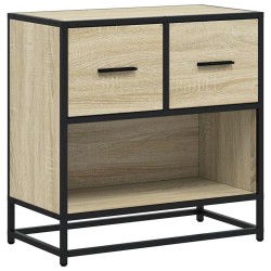 Table de chevet chêne sonoma 60x31x60 cm bois ingénierie métal 627735627735