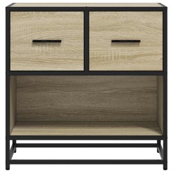 Table de chevet chêne sonoma 60x31x60 cm bois ingénierie métal 627735627735