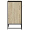 Table de chevet chêne sonoma 60x31x60 cm bois ingénierie métal 627735627735
