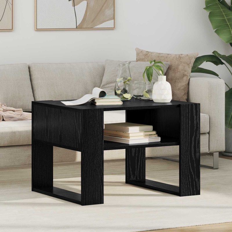 Table basse Chêne noir 66 x 53 x 45 cm Bois d'ingénierie 627736627736