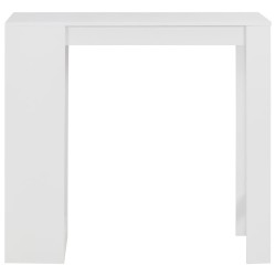 Table de bar avec étagère Blanc 110x50x103 cm 627743627743