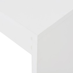 Table de bar avec étagère Blanc 110x50x103 cm 627743627743