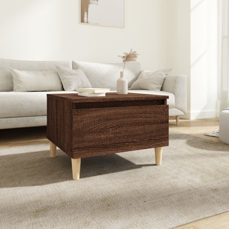 Table d'appoint Chêne marron 50x46x35 cm Bois d'ingénierie 627745627745