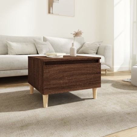 Table d'appoint Chêne marron 50x46x35 cm Bois d'ingénierie 627745627745