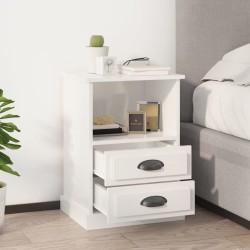Tables de chevet 2 pcs blanc brillant 43x36x60 cm 627749627749