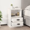 Tables de chevet 2 pcs blanc brillant 43x36x60 cm 627749627749