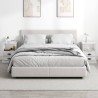 Tables de chevet 2 pcs blanc brillant 43x36x60 cm 627749627749
