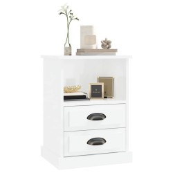 Tables de chevet 2 pcs blanc brillant 43x36x60 cm 627749627749