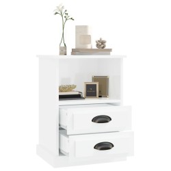 Tables de chevet 2 pcs blanc brillant 43x36x60 cm 627749627749