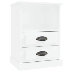 Tables de chevet 2 pcs blanc brillant 43x36x60 cm 627749627749