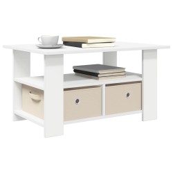 Table basse avec tiroir Blanc 77 x 55 x 42 cm Bois d'ingénierie 627752627752