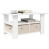 Table basse avec tiroir Blanc 77 x 55 x 42 cm Bois d'ingénierie 627752627752